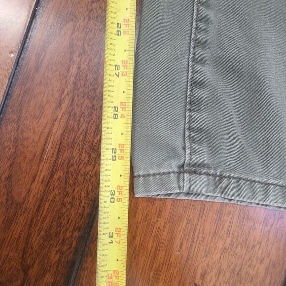 Timberland Relaxed Straight Fit Pants Jeans Men’s 40x32 Army Green Denim - Picture 12 of 13